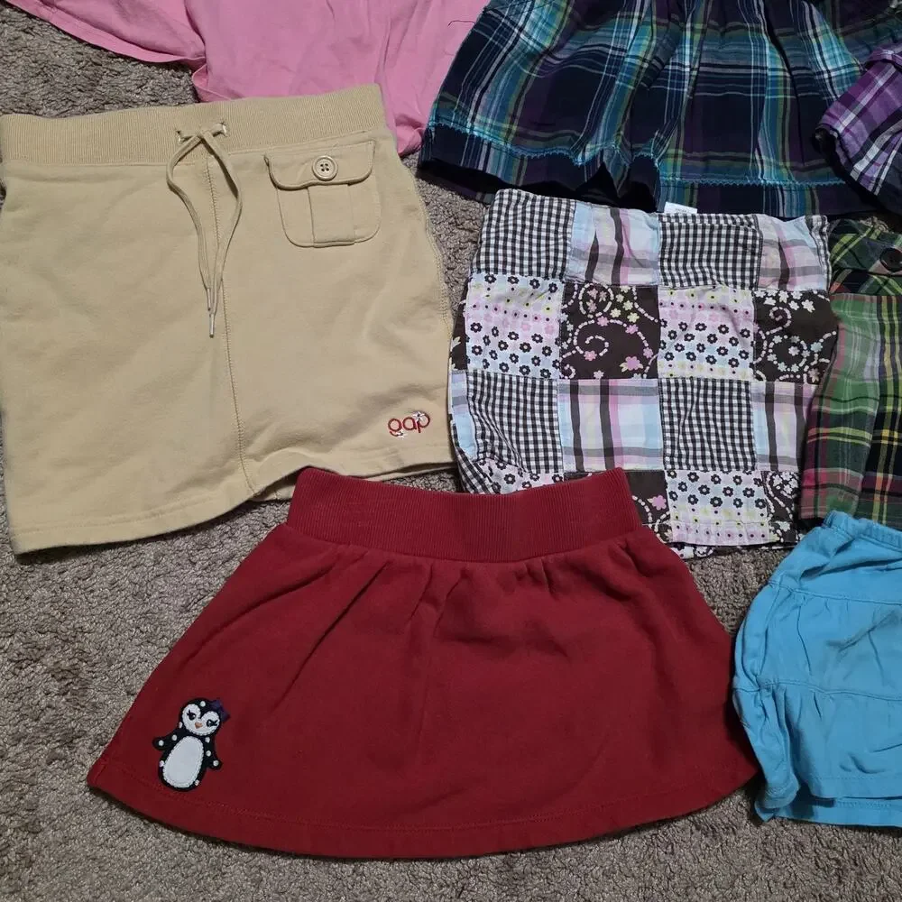 Lot Of 11 Vintage Y2K Girls Skirts Skorts Size 4T 4-5 Floral Fairy Cottagecore